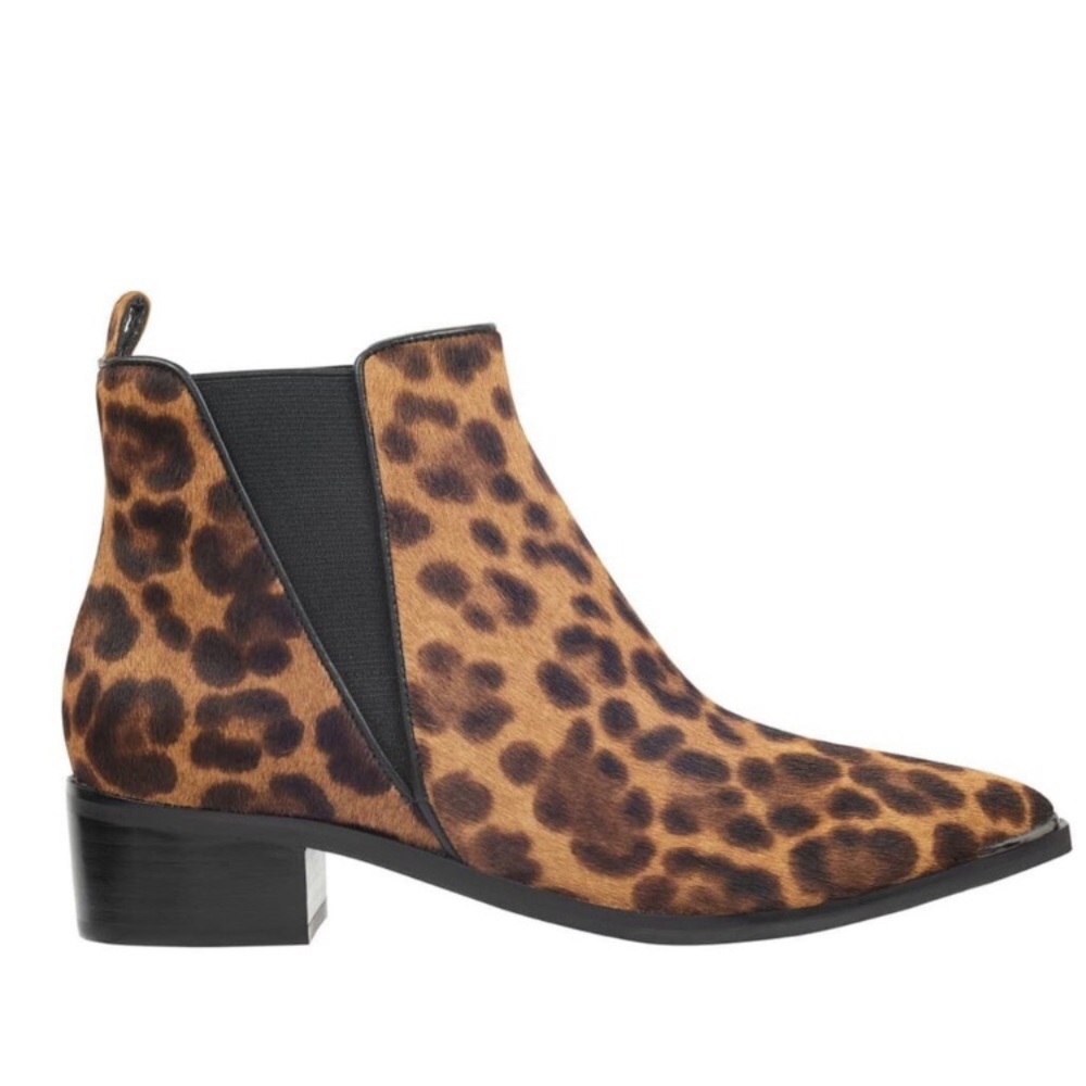 Marc Fisher LTD Mlyalely Multi Pony Cheetah/Leopard Chelsea Boots Size 7